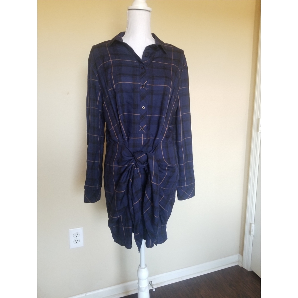 Townsen plaid shirt dress